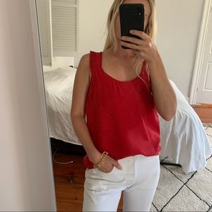 Marc by Marc Jacobs Red Silk Blouse 0